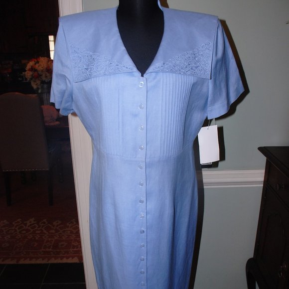 Postive Attitude Dresses & Skirts - New WT Elegant Linen/ Rayon Classic Dressy Dress